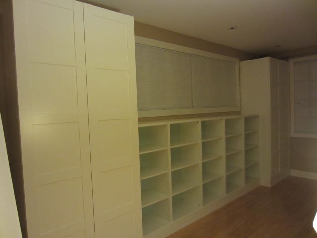 IKEA built-in shelves
